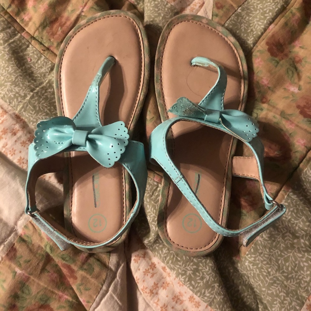 Mint green sandals size 12